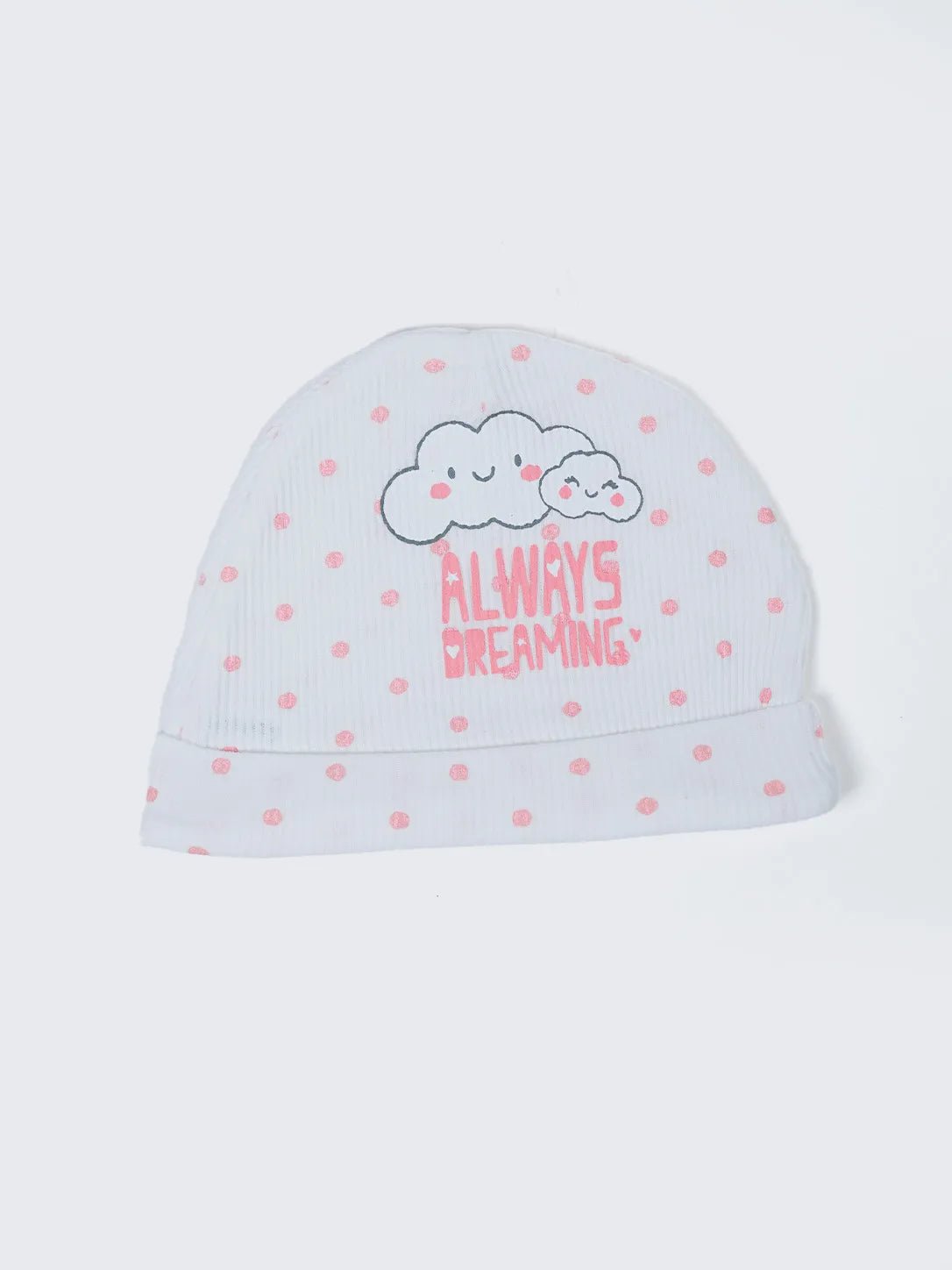 Baby Cotton Cap 3 Pack - Pink & Prints