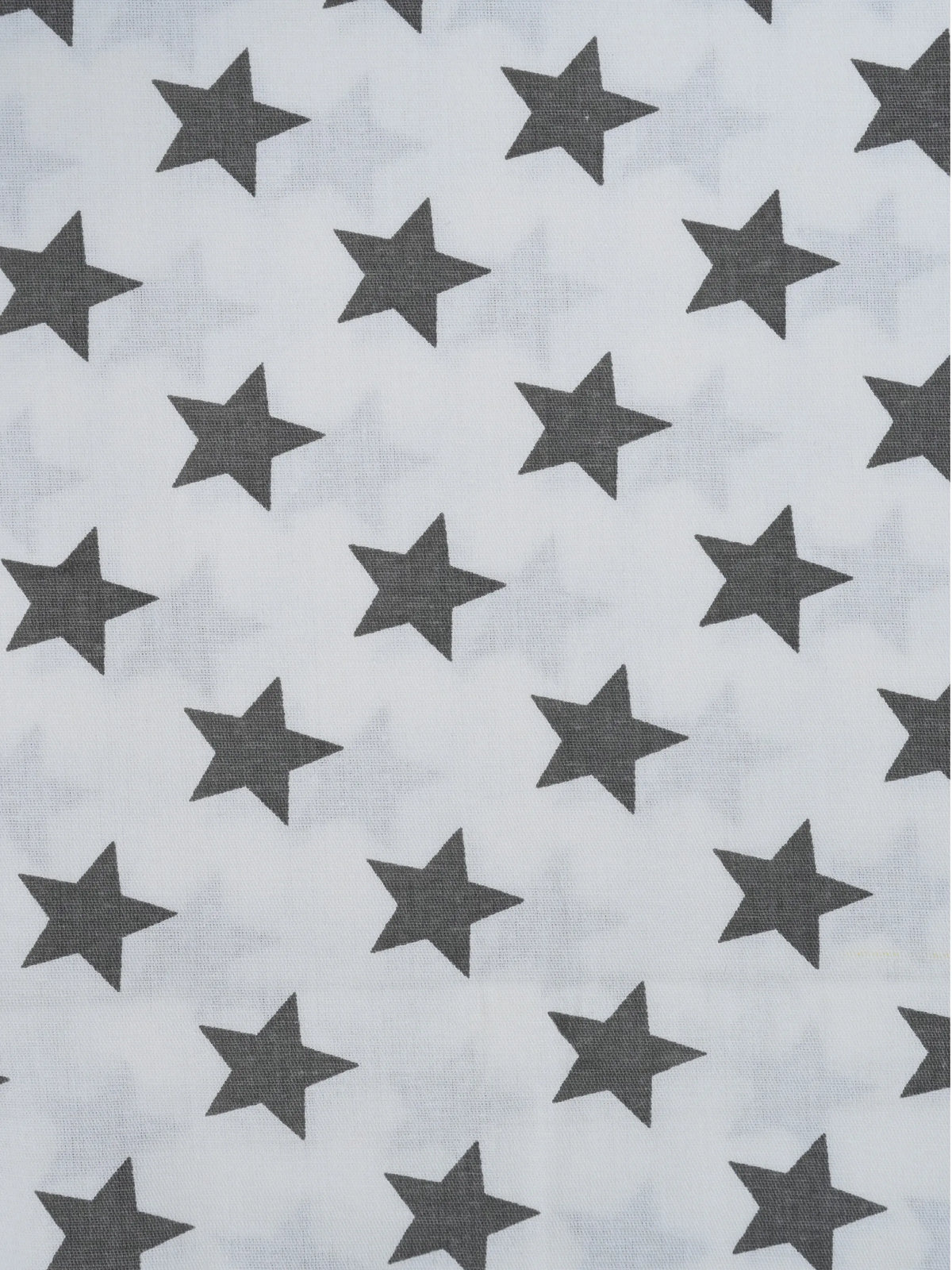 Twill Star Baby Cradle Cloth - Black With White