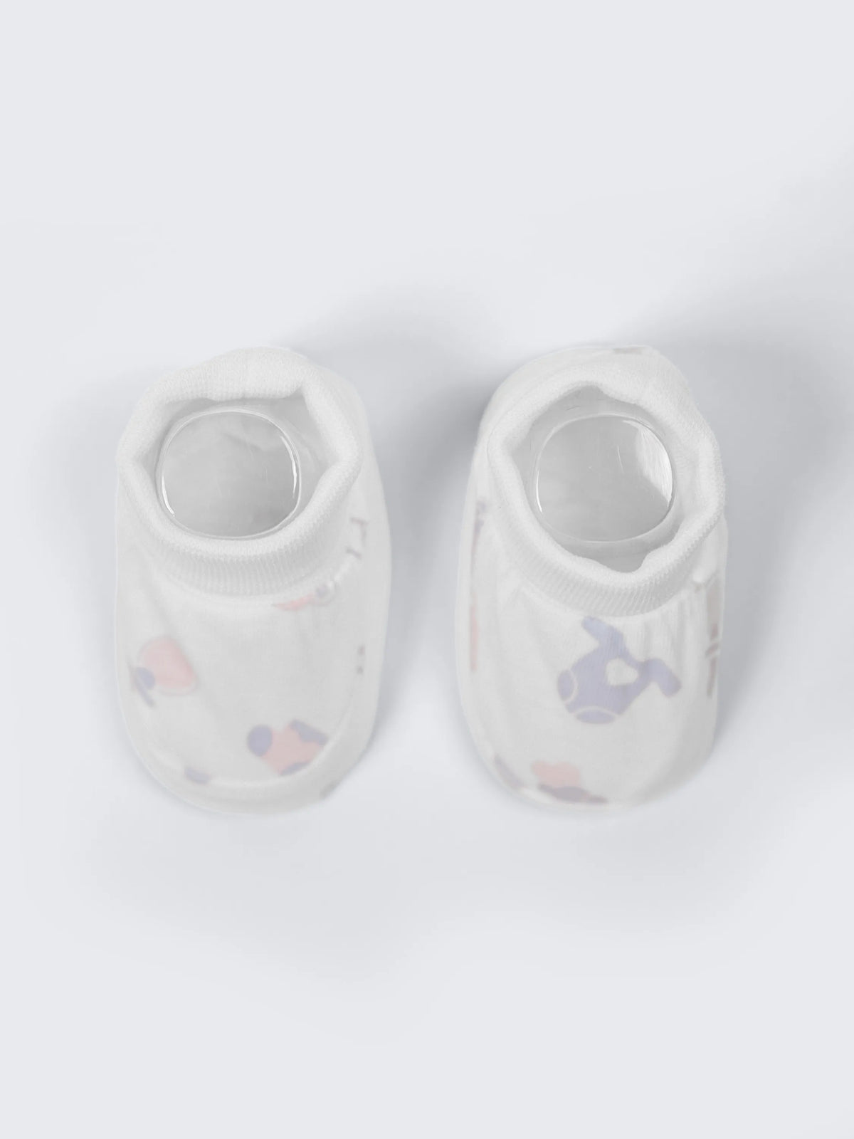 Newborn Cap, Mittens & Booties Set – Essentials Print