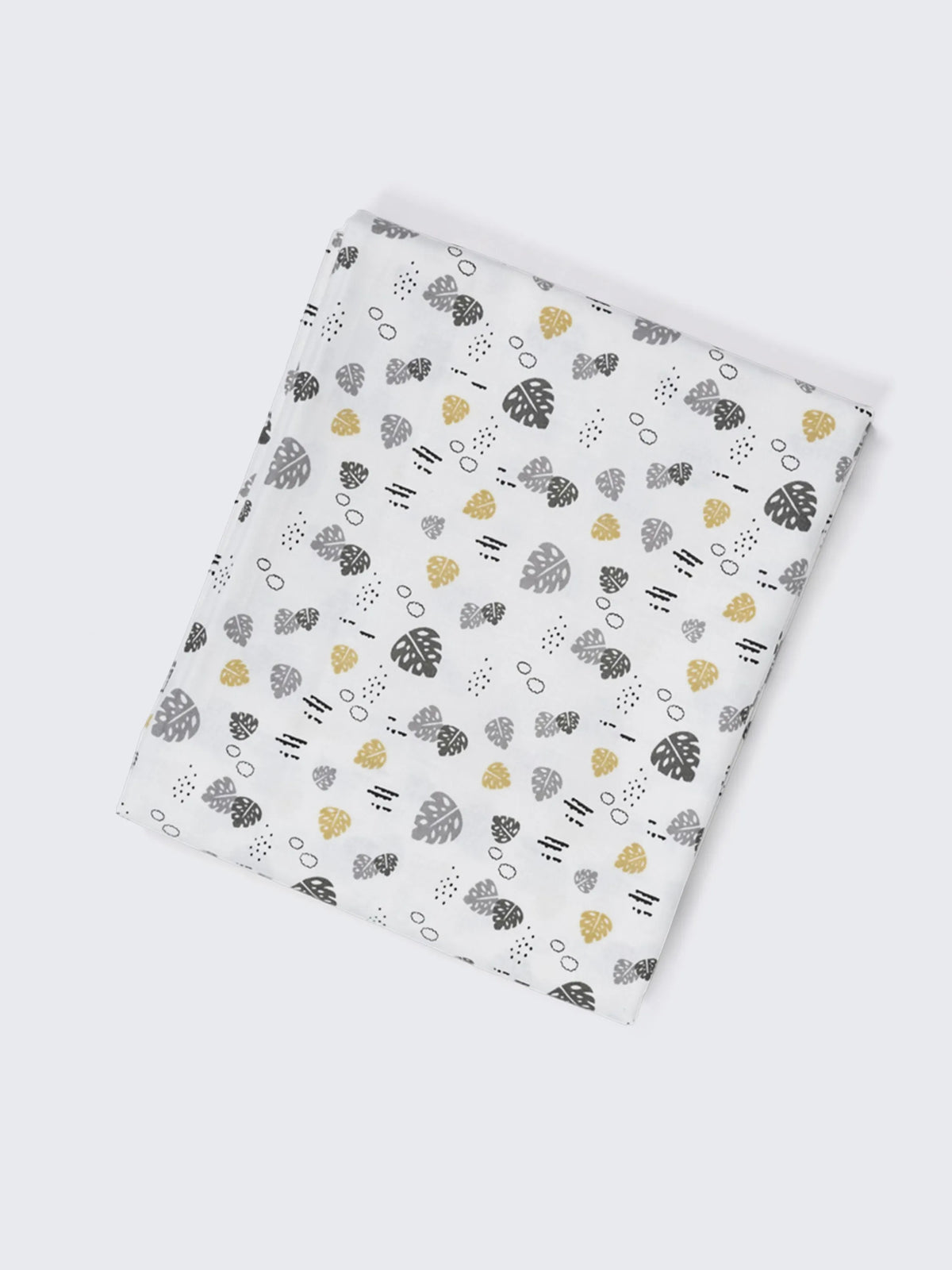 Twill Print Baby Cradle Cloth with Net - Leaf