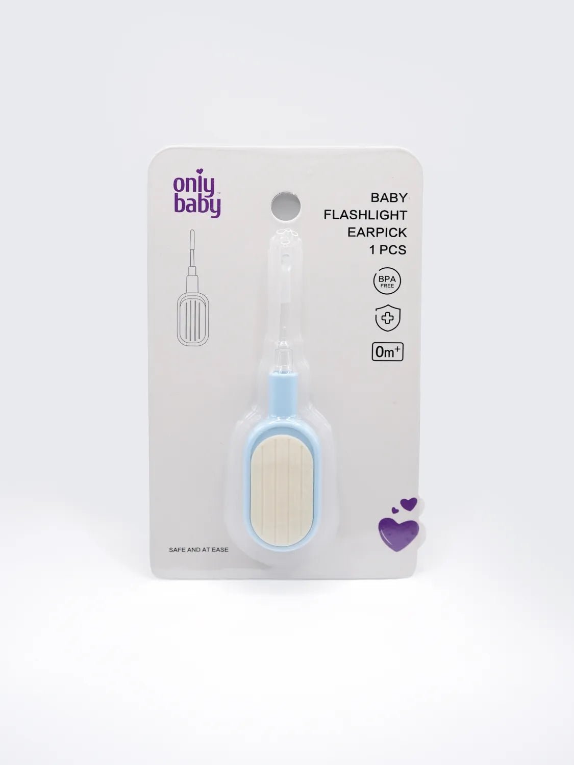 LED Flashlight Ear Pick – Blue | BPA Free Baby Ear Cleaner