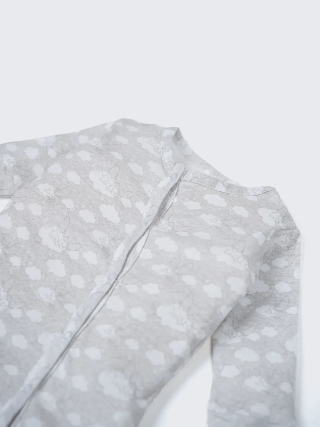 Dumbo Cloud Footed Full Sleeve Sleepsuit for Newborn Babies