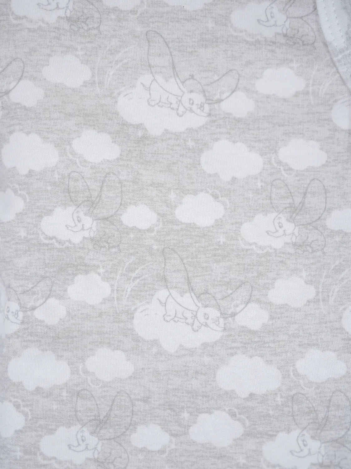 Dumbo Cloud Footed Full Sleeve Sleepsuit for Newborn Babies