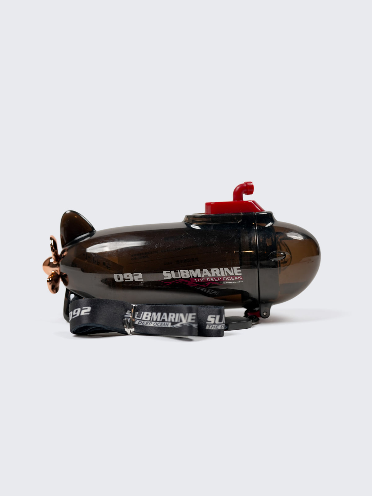 3D Submarine Water Bottle for Kids - Black