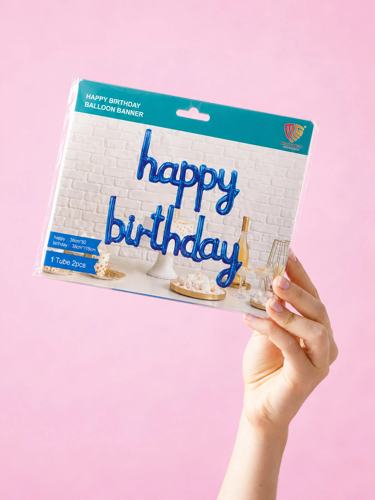 "Happy Birthday" Foil Balloon Banner