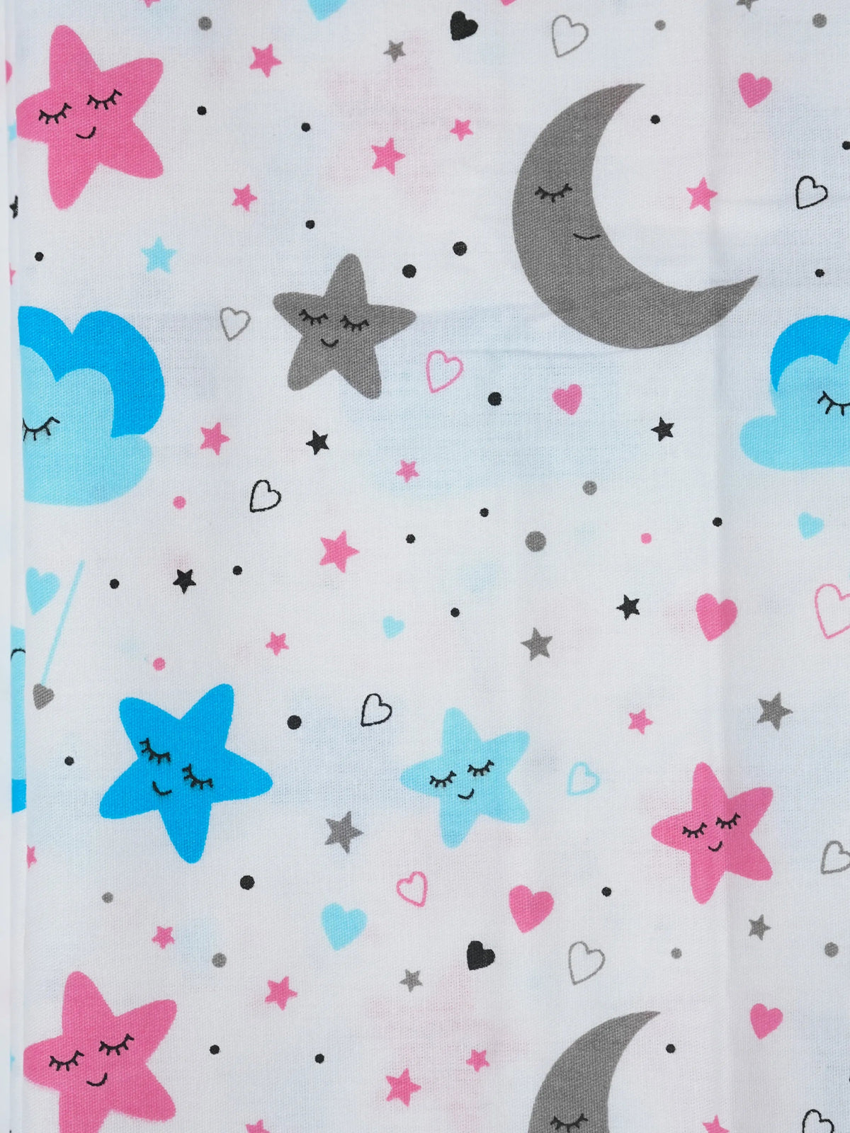 TSG Mix & Match Cotton Baby Thottil/Jhula/Cradle - Moon Star Cloud
