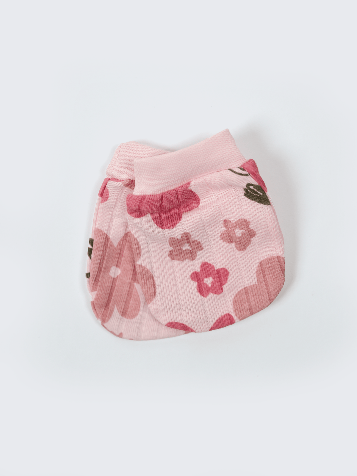Newborn Cap, Mittens & Booties Set – Floral Print