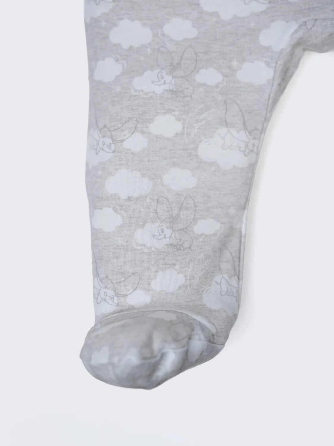 Dumbo Cloud Footed Full Sleeve Sleepsuit for Newborn Babies