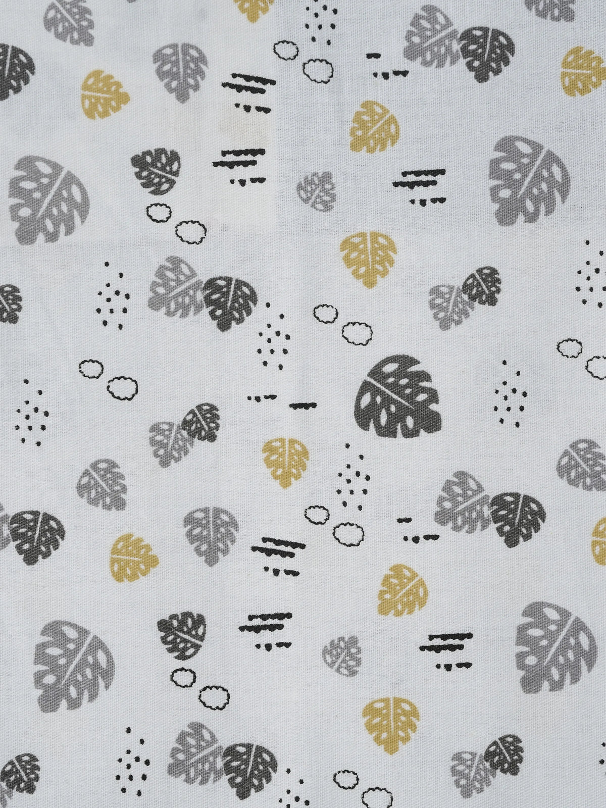 Twill Print Baby Cradle Cloth with Net - Leaf
