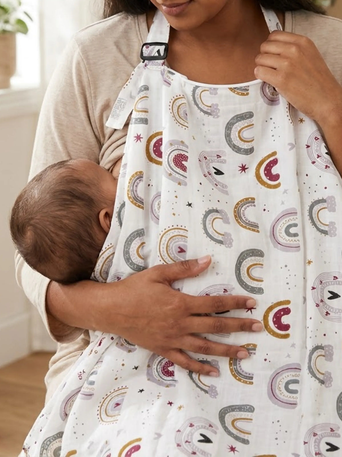 Breastfeeding Cover - Boho Rainbow Print