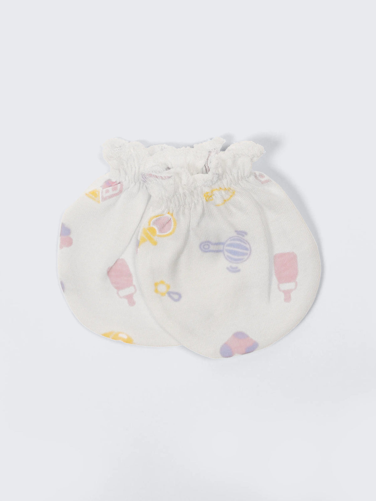 Newborn Cap, Mittens & Booties Set – Essentials Print