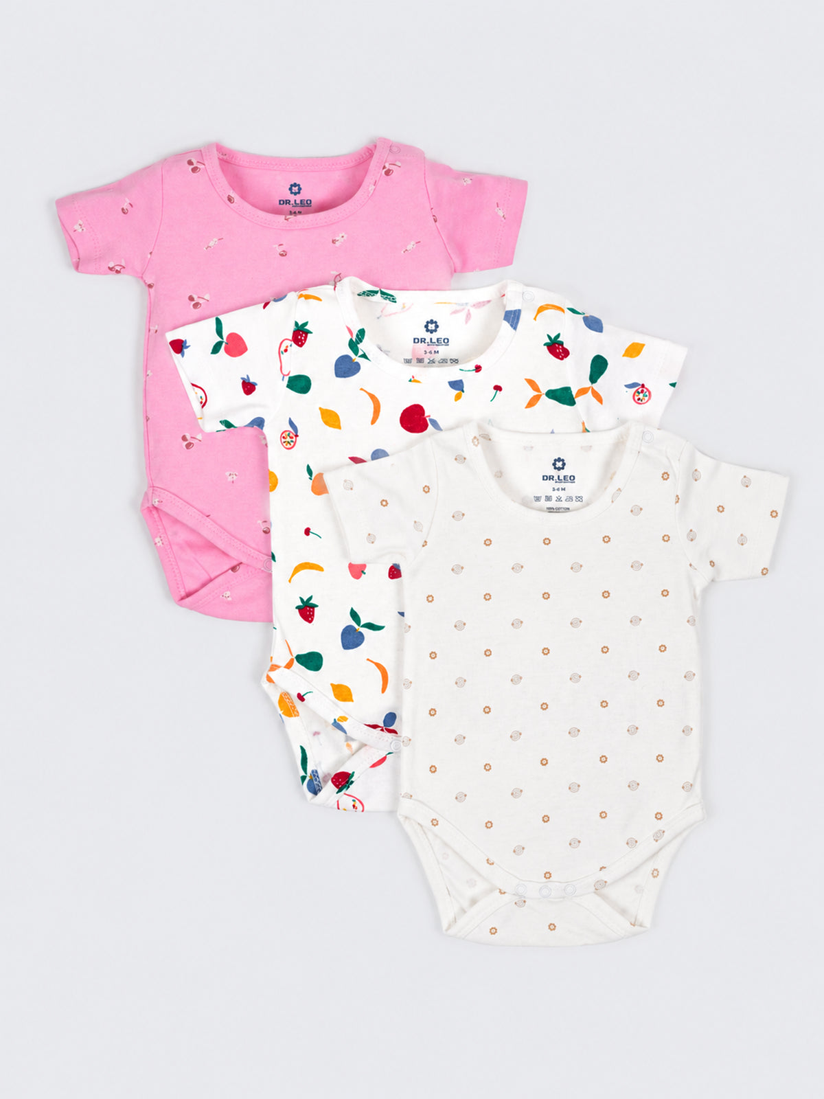 Baby Cotton Bodysuit 3-Piece Combo