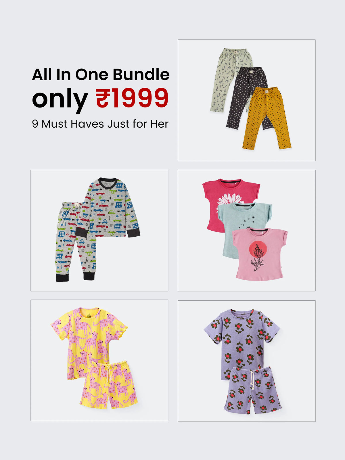 All in one daily wear bundle for girls