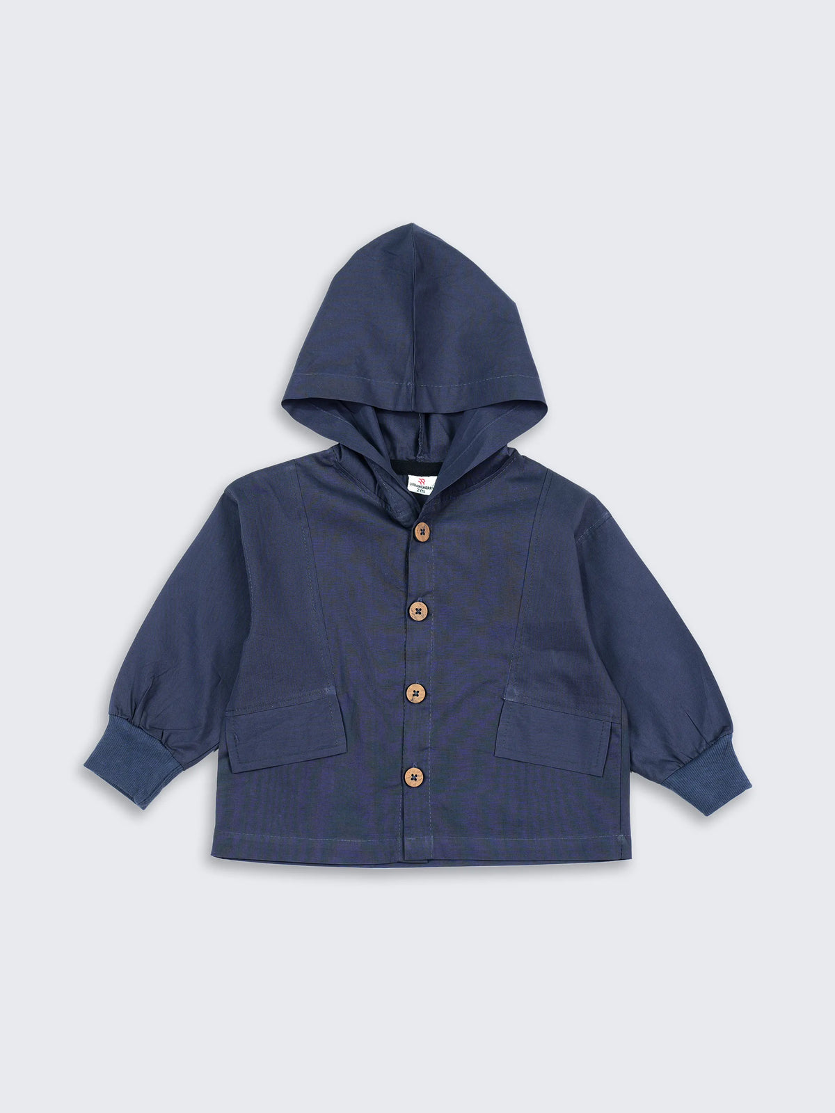 Boys Hooded Button Shirt – Classic Style - Luxe Blue