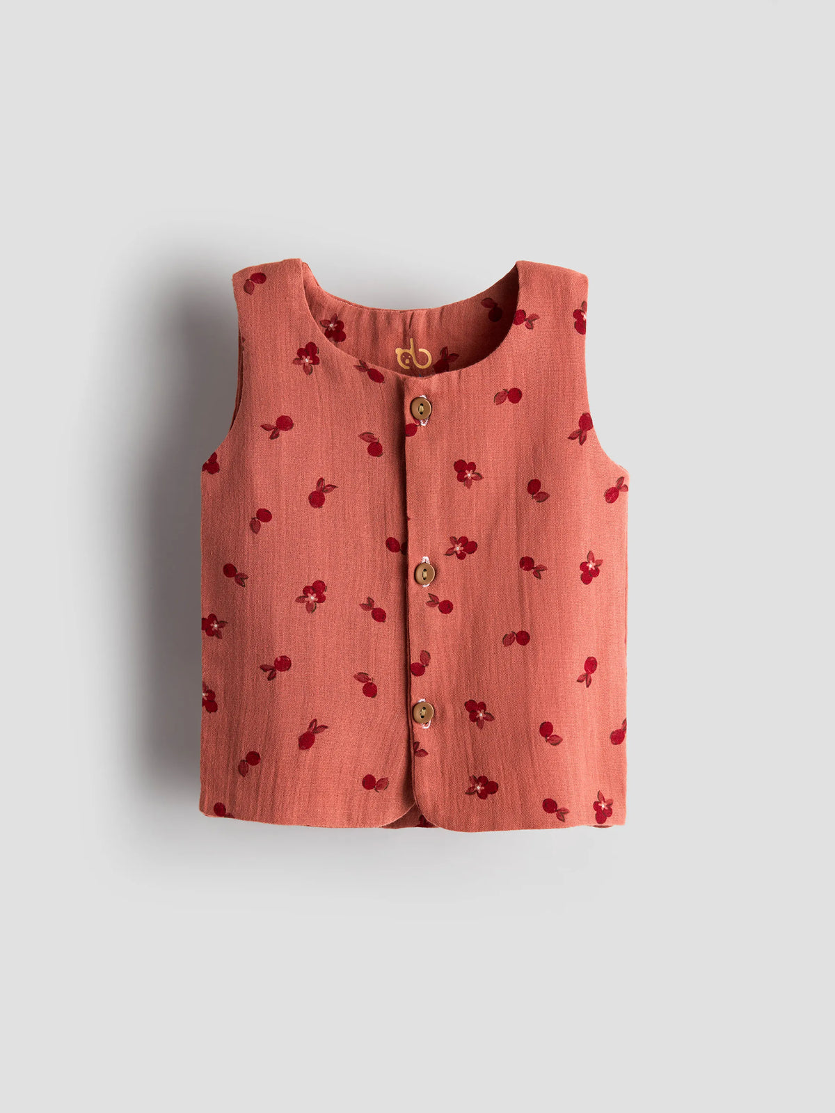 Cherry Bloom Sleeveless Organic Cotton Jabla