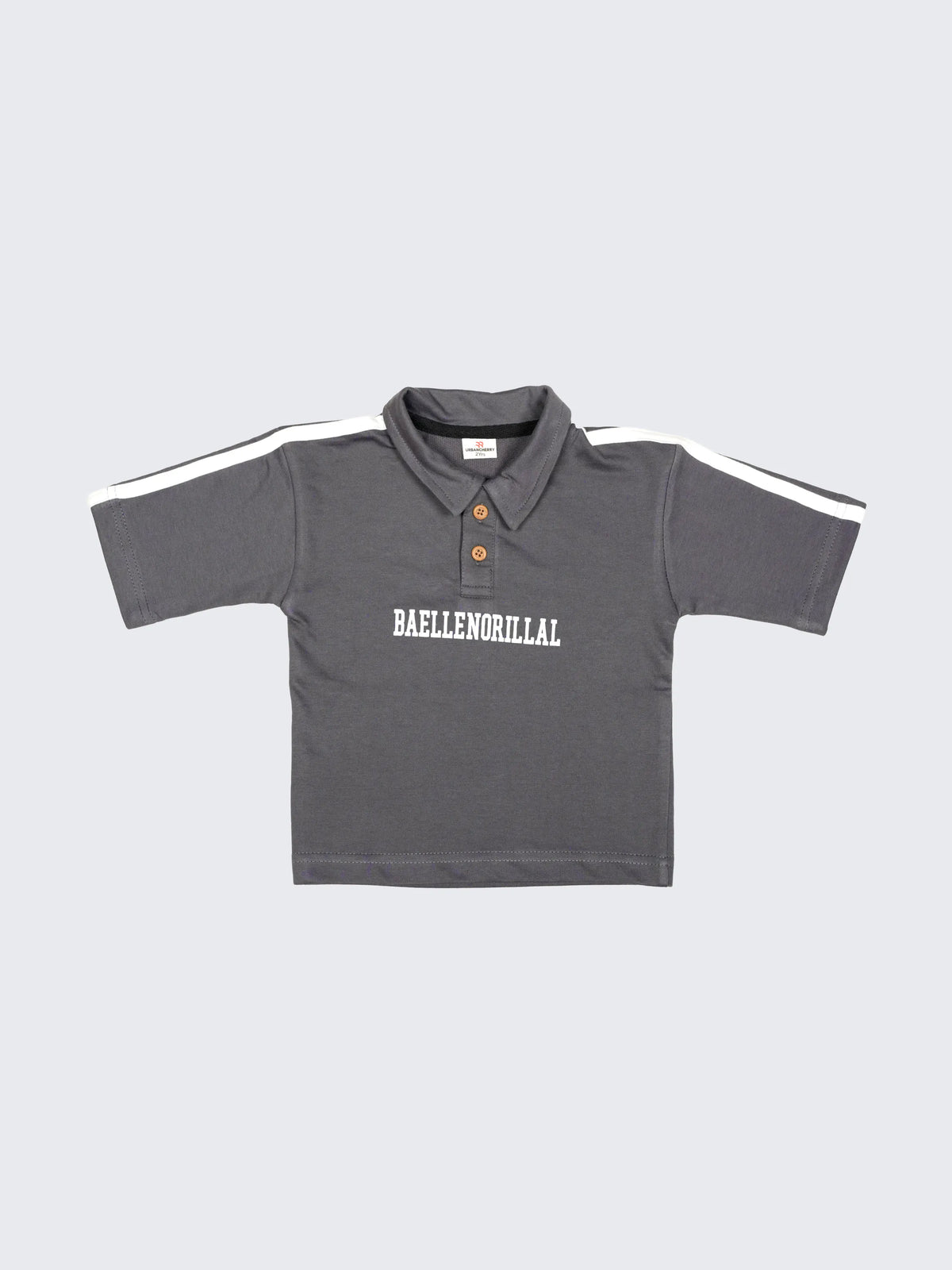 Classic Stripe Polo T-Shirt - Gray