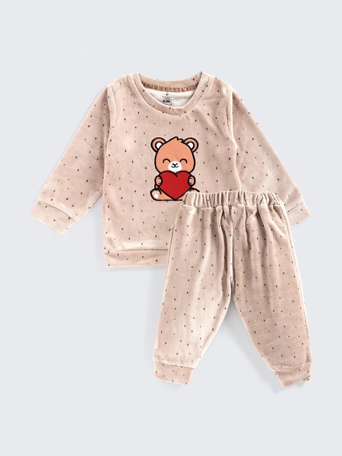 Warm & Snuggly Bear Love Beige Co-Ord Set