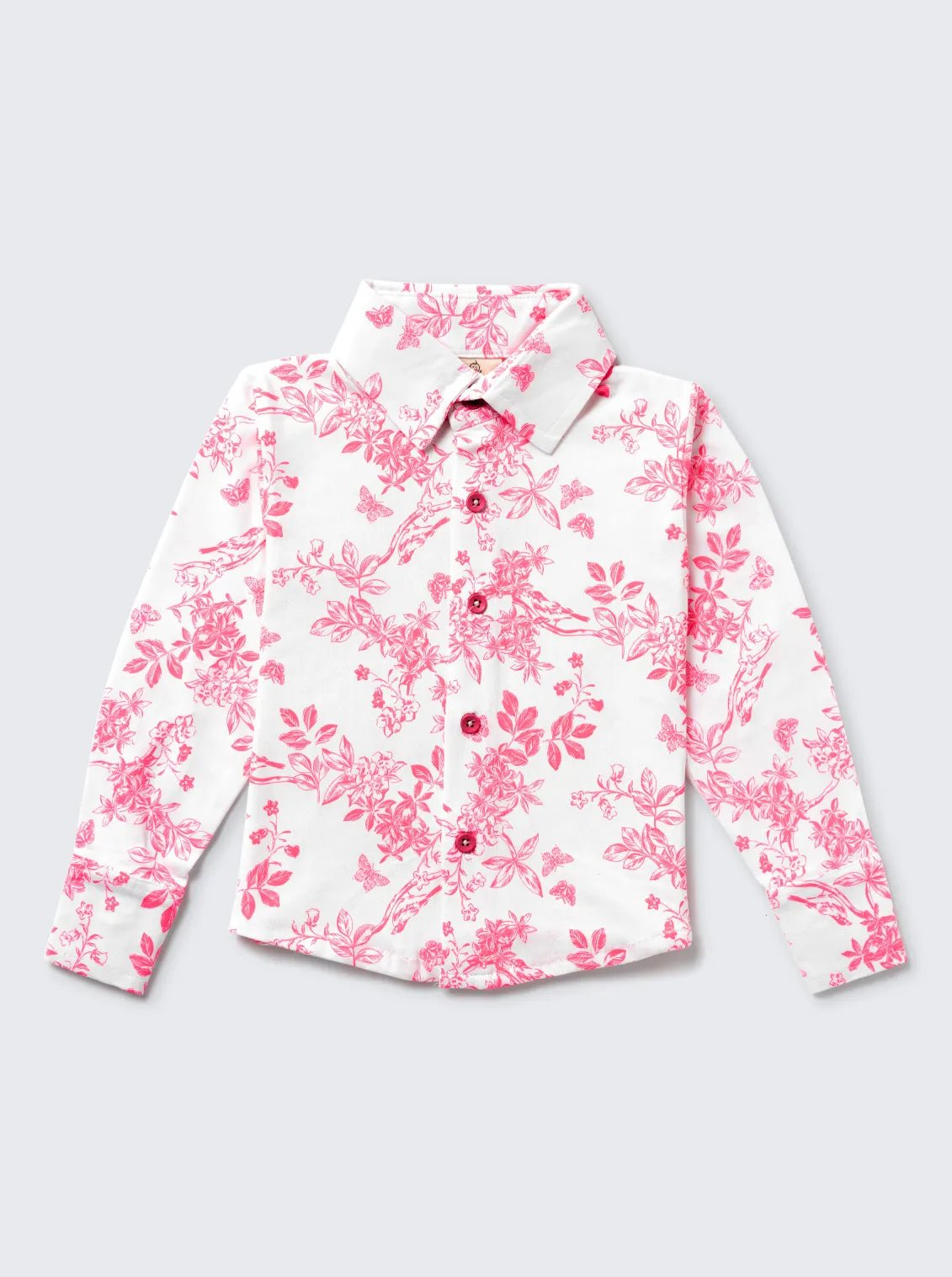 Girls Pink Floral Print Comfy Co-ord Set