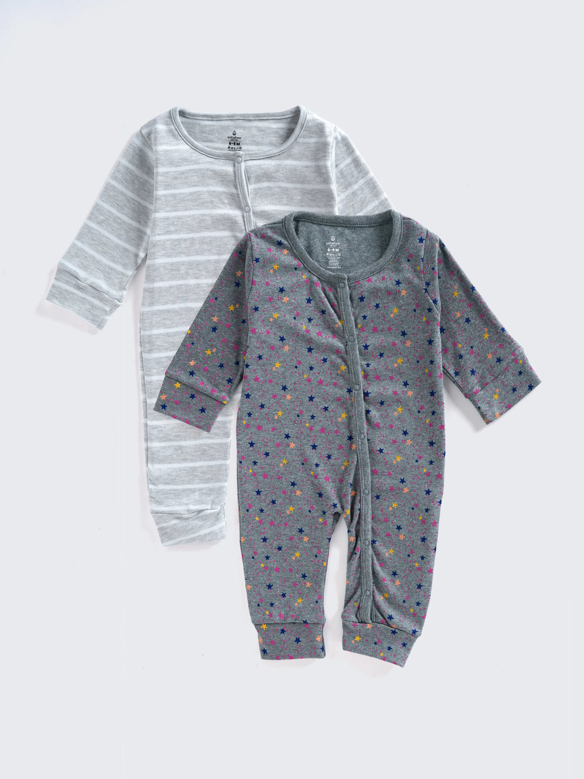 Full Sleeve Footless Sleepsuit – 2 Piece Combo Set