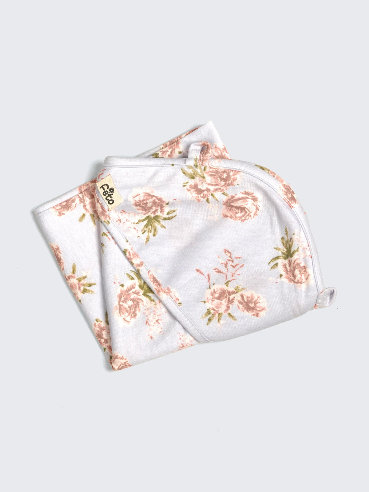 Floral Print Hooded Baby Towel