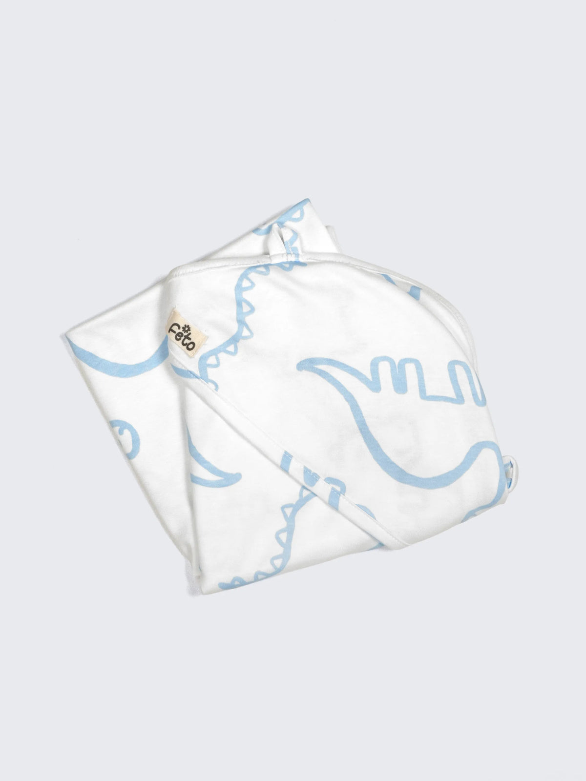 Dinosaur Print Hooded Baby Towel