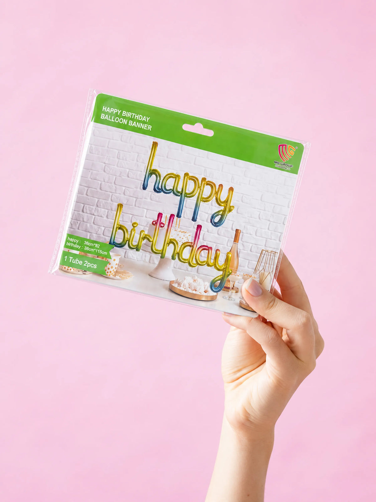 "Happy Birthday" Foil Balloon Banner