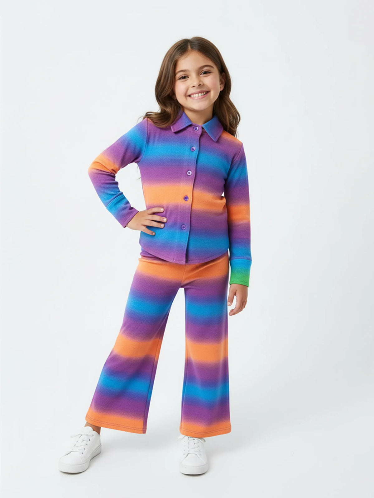 Girls Rainbow Glow Comfy Co-ord Set