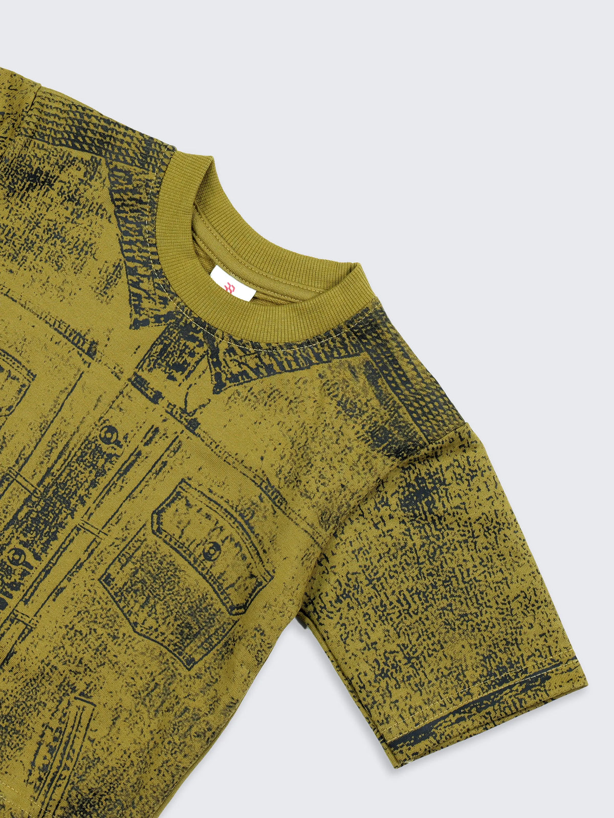 All-Over Denim Print T-Shirt