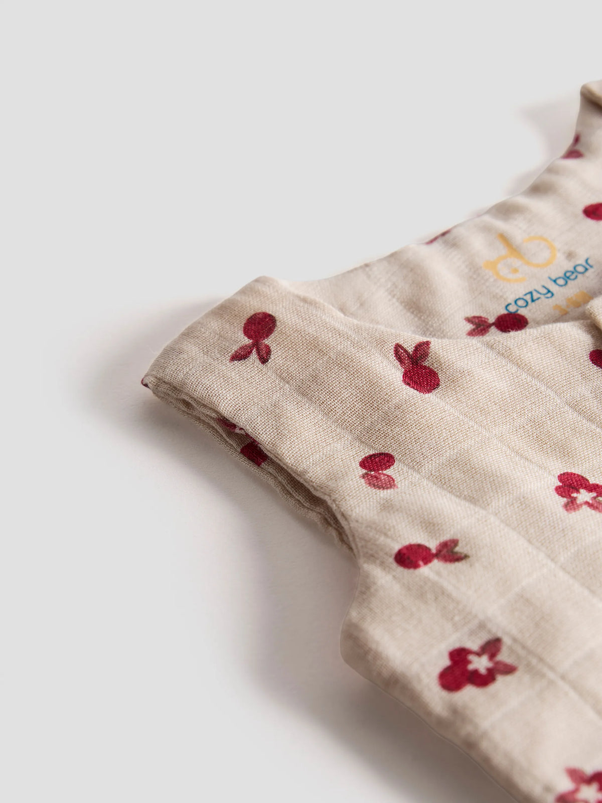 Sleeveless Organic Cotton Jabla with Cherry Blossom Print