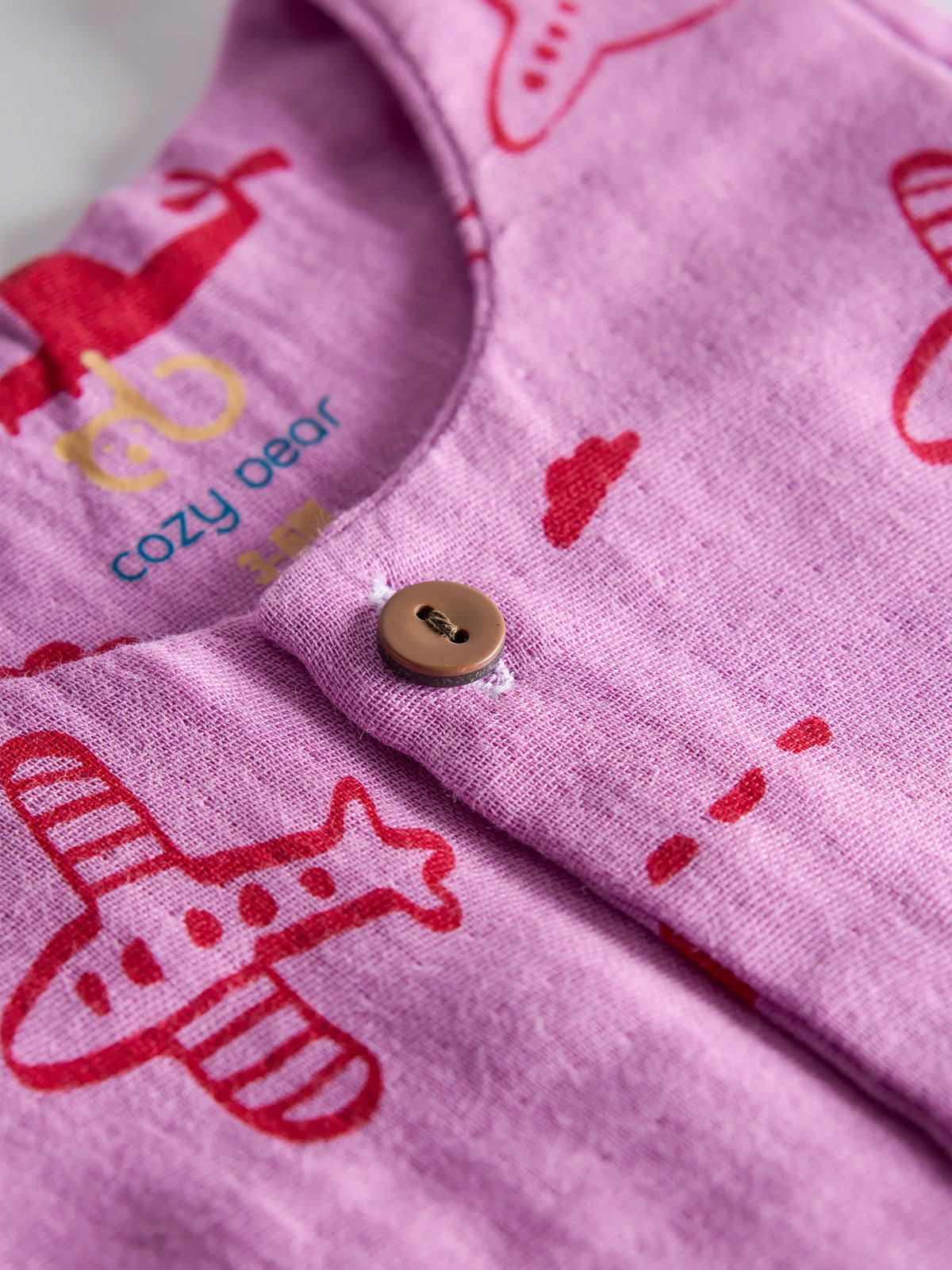 Pink Sky Adventure Organic Cotton Baby Unisex Jabla