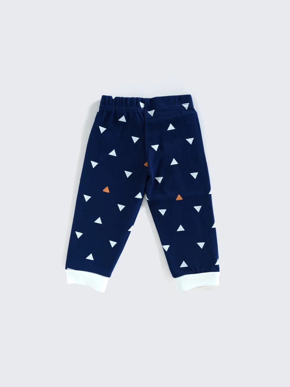 Blue Triangle Print Full Sleeve Unisex Co-Ord Set