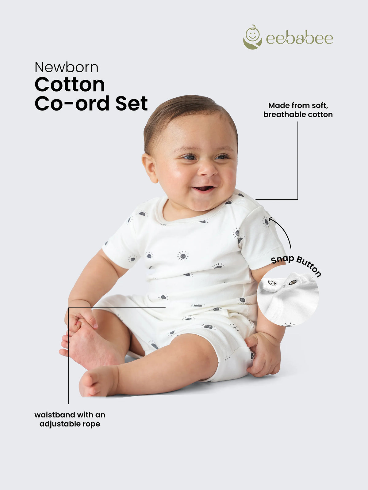 Baby Boys' Sunshine Tee & 2-Pack Shorts Combo