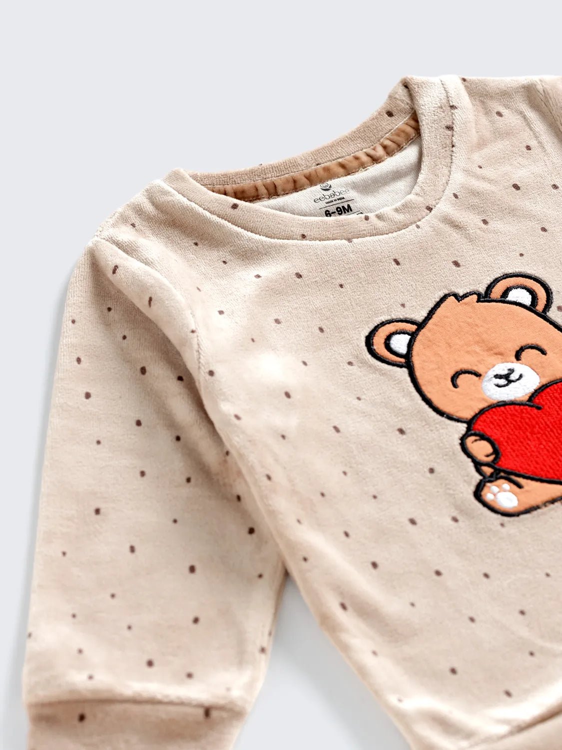 Warm & Snuggly Bear Love Beige Co-Ord Set