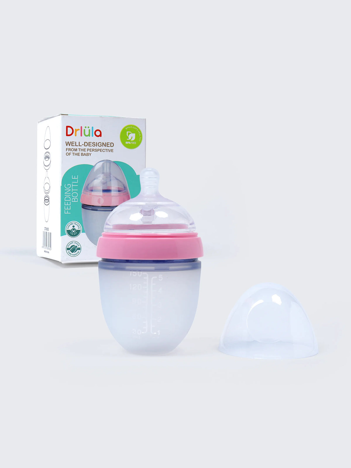 150ml Baby Feeding Bottle with Straw – BPA Free Anti-Colic Infant Milk Bottle for Newborns
