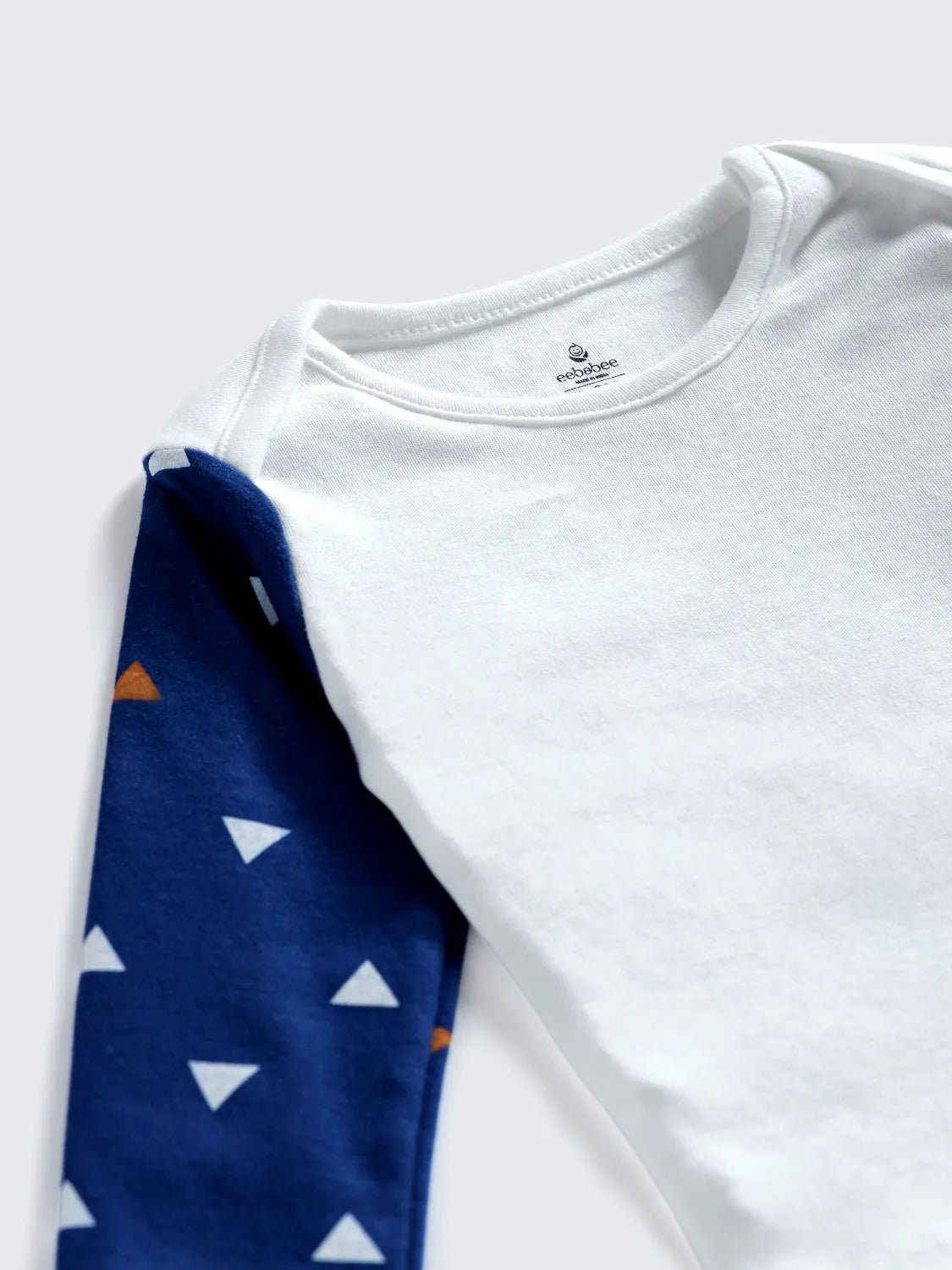 Blue Triangle Print Full Sleeve Unisex Co-Ord Set