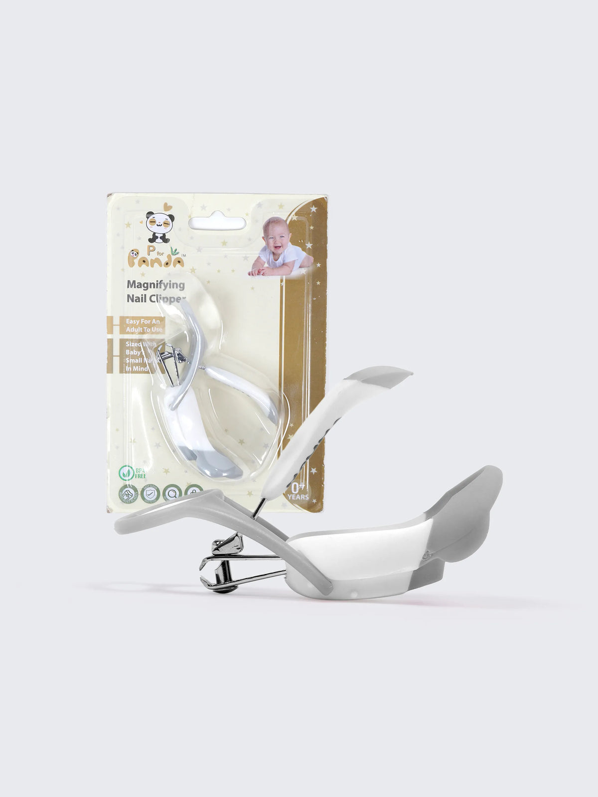 Baby Magnifying Safety Nail Cutter Clipper –Grey