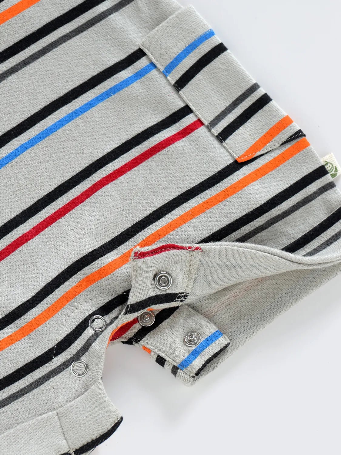 Striped Dungaree Set with White T-Shirt for Babies