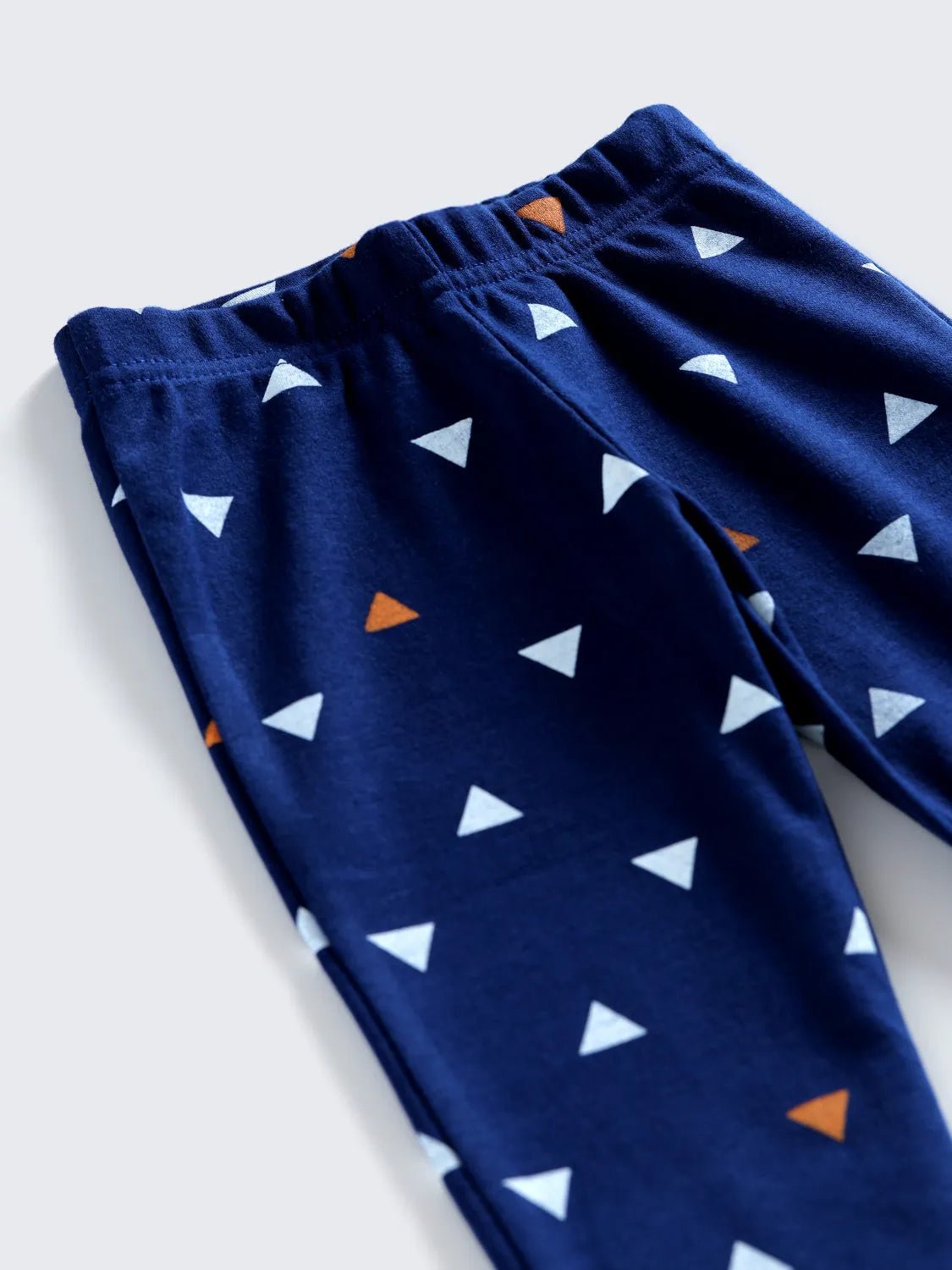 Blue Triangle Print Full Sleeve Unisex Co-Ord Set