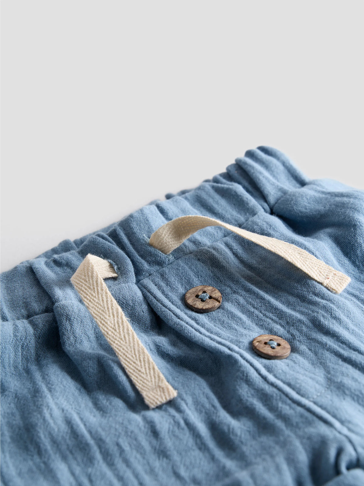 Unisex Organic Cotton Muslin Summer Set – Sky Blue