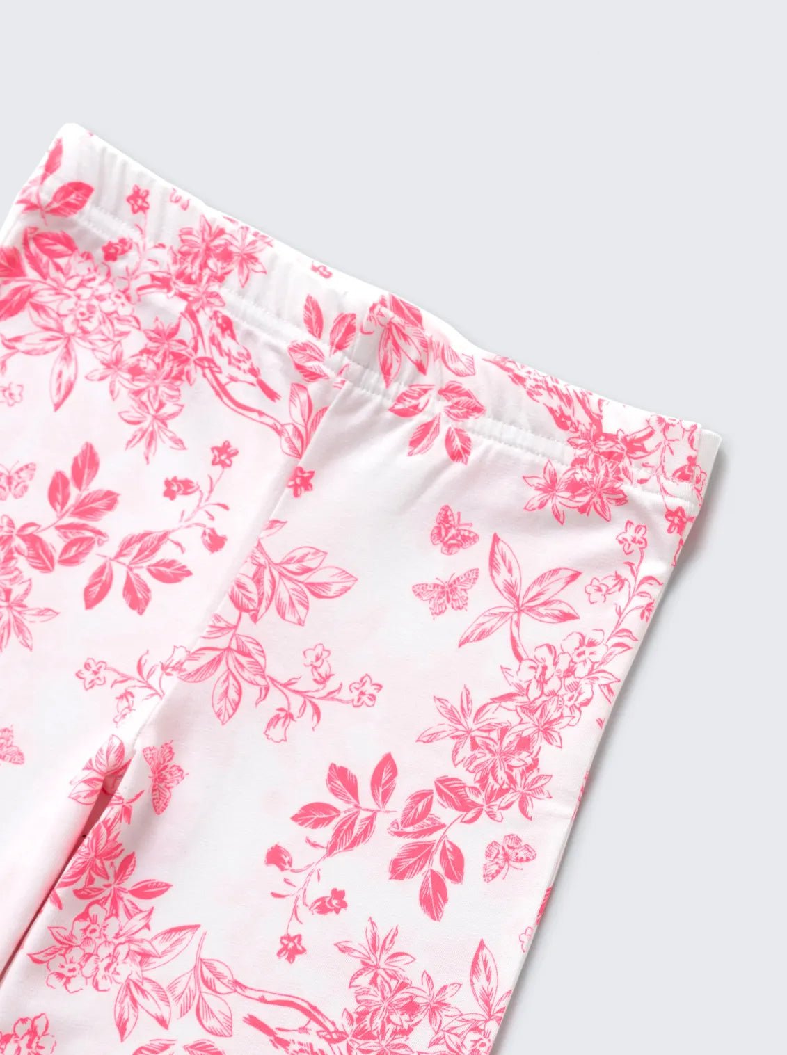Girls Pink Floral Print Comfy Co-ord Set