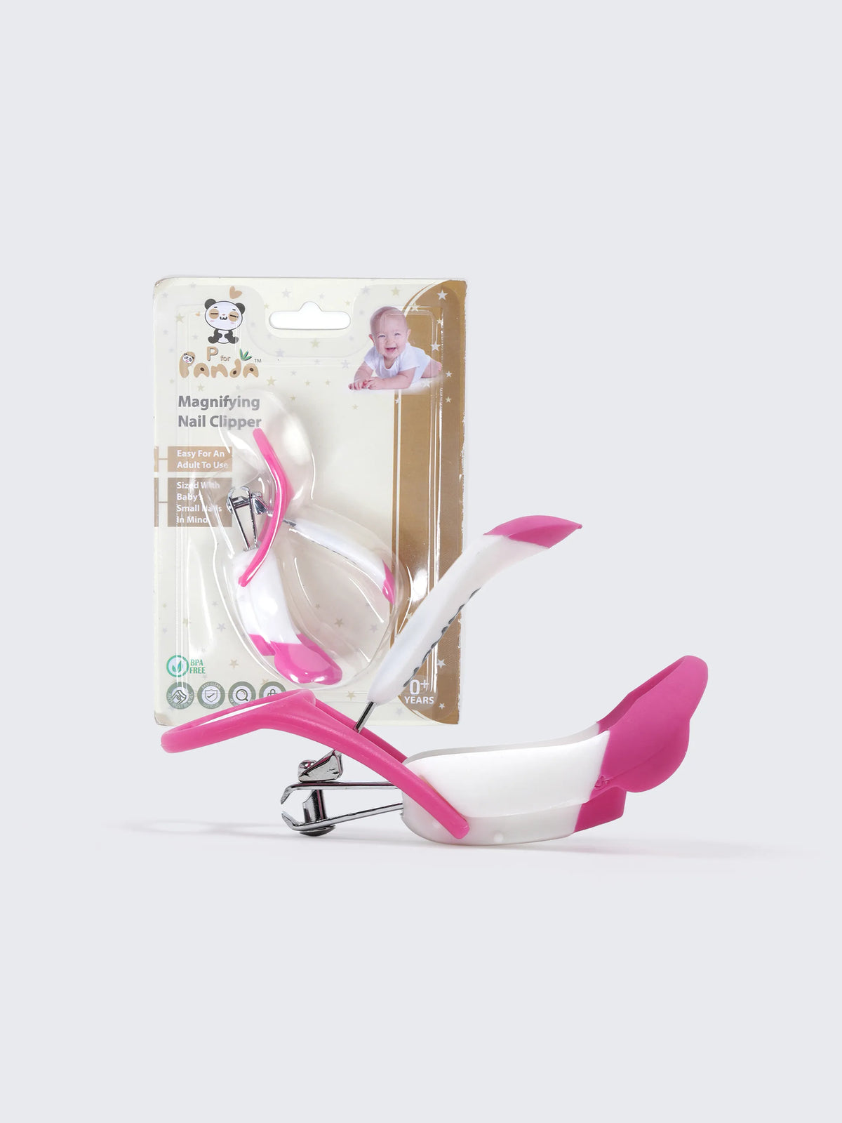 Baby Magnifying Safety Nail Cutter Clipper –Pink