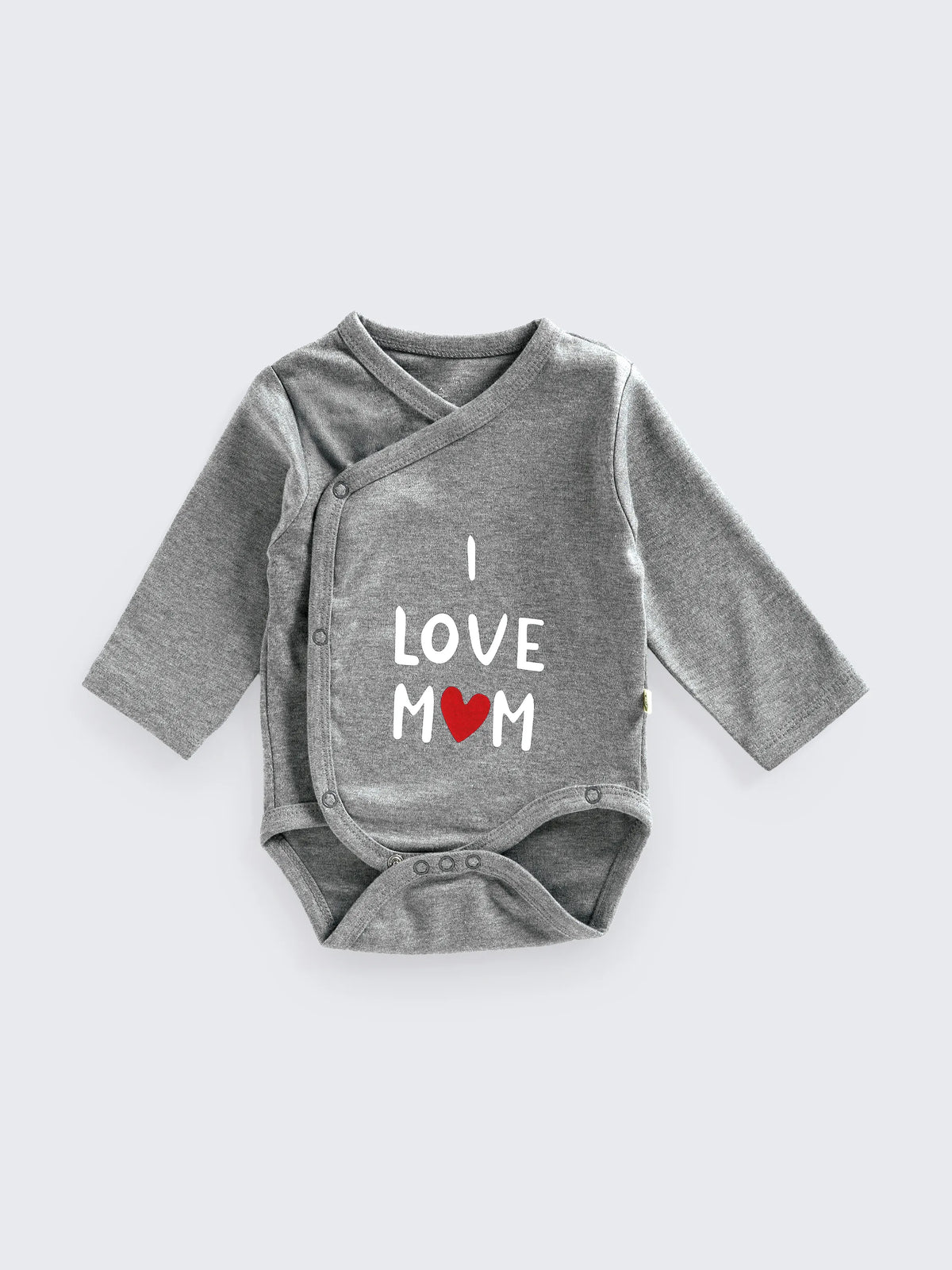 I Love Mom & Dad Kimono- Style Unisex Bodysuit – Pack of 2