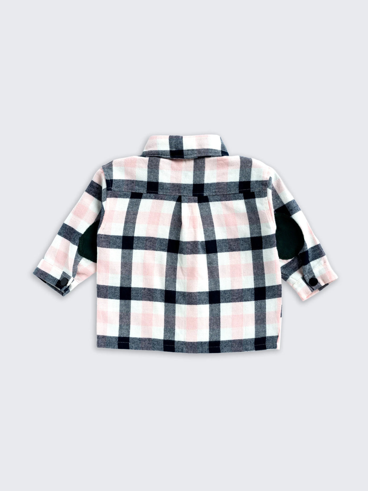Boys Pink & Black Check Shirt