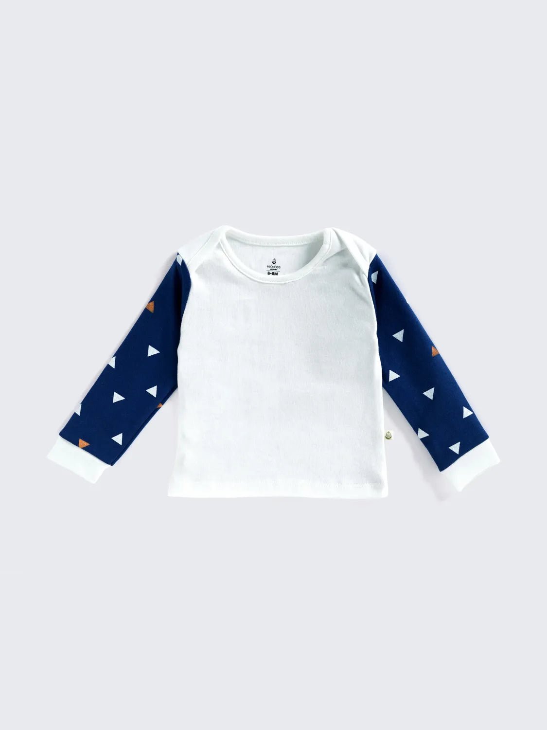 Blue Triangle Print Full Sleeve Unisex Co-Ord Set