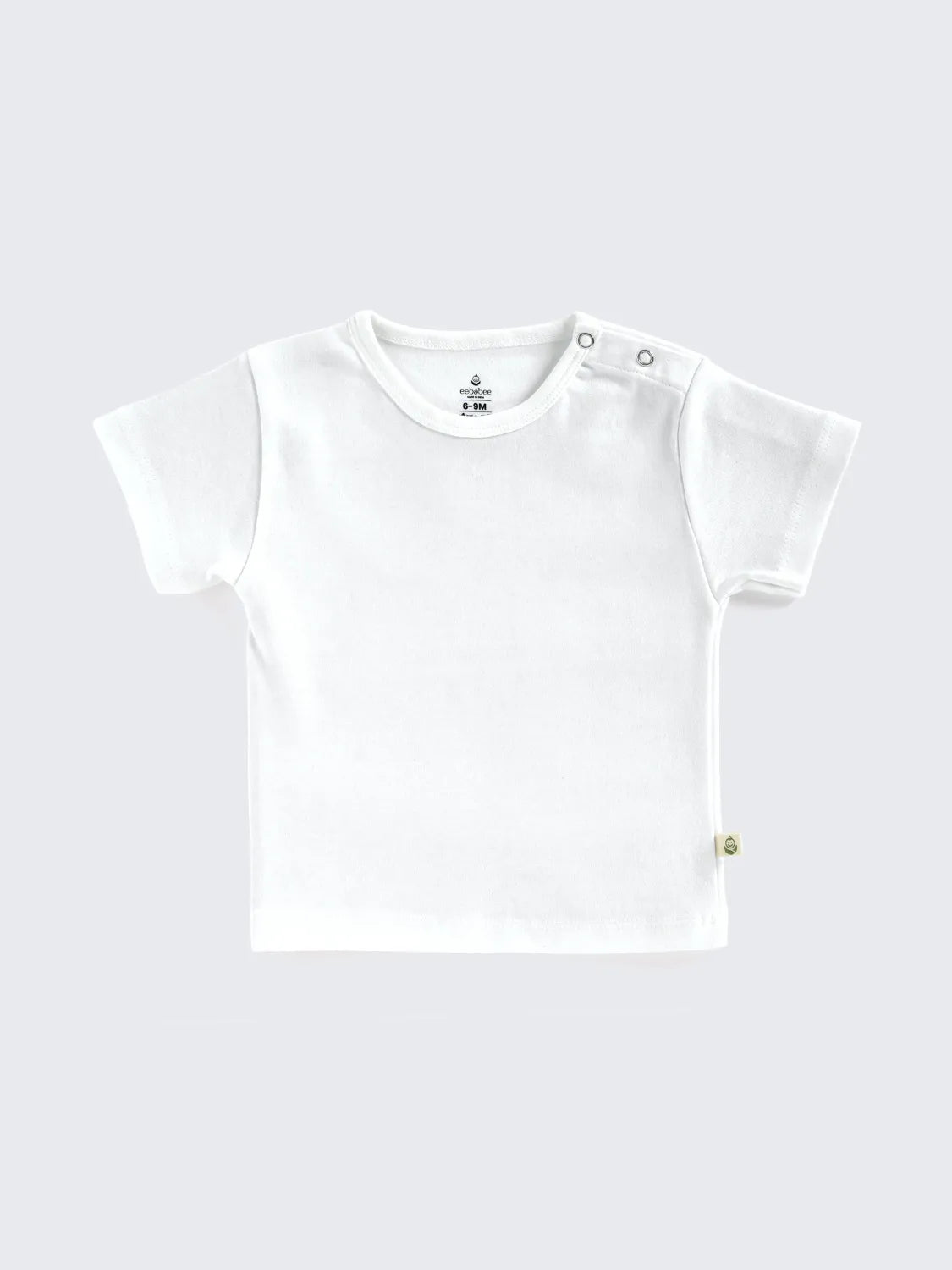 Striped Dungaree Set with White T-Shirt for Babies