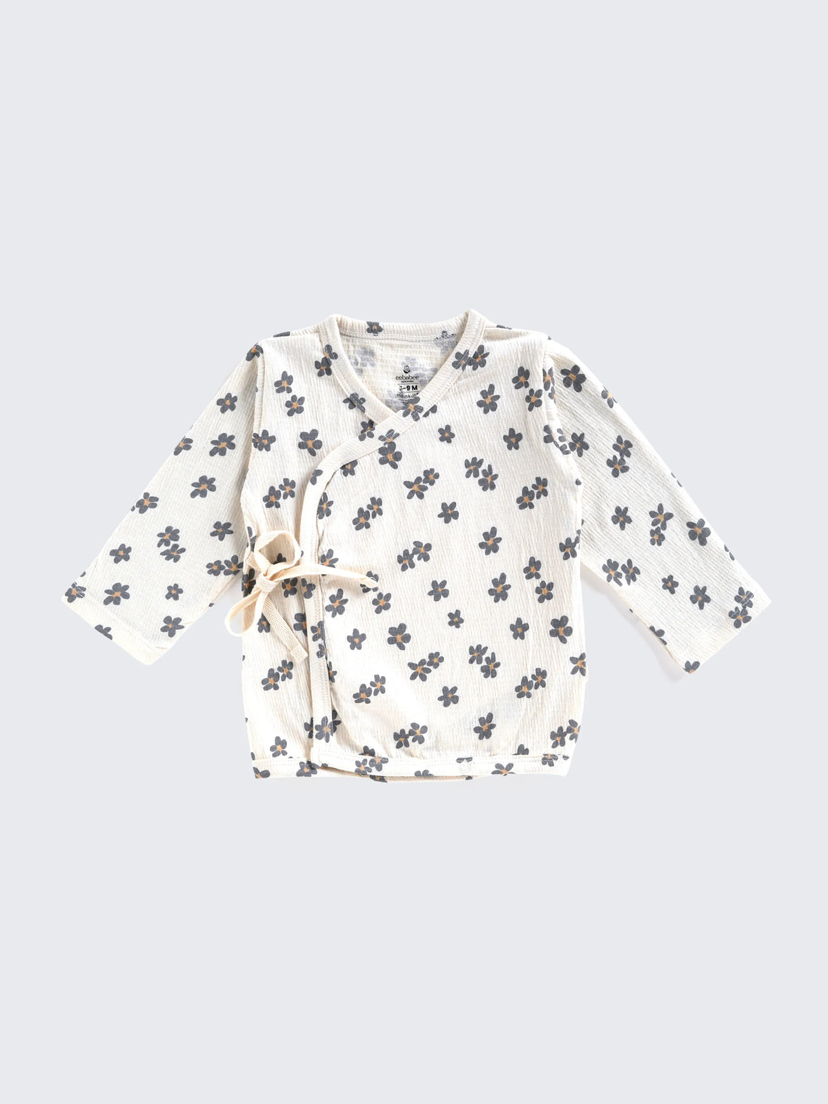 Kimono Style - Floral Wrap Top & Shorts For Baby Girls