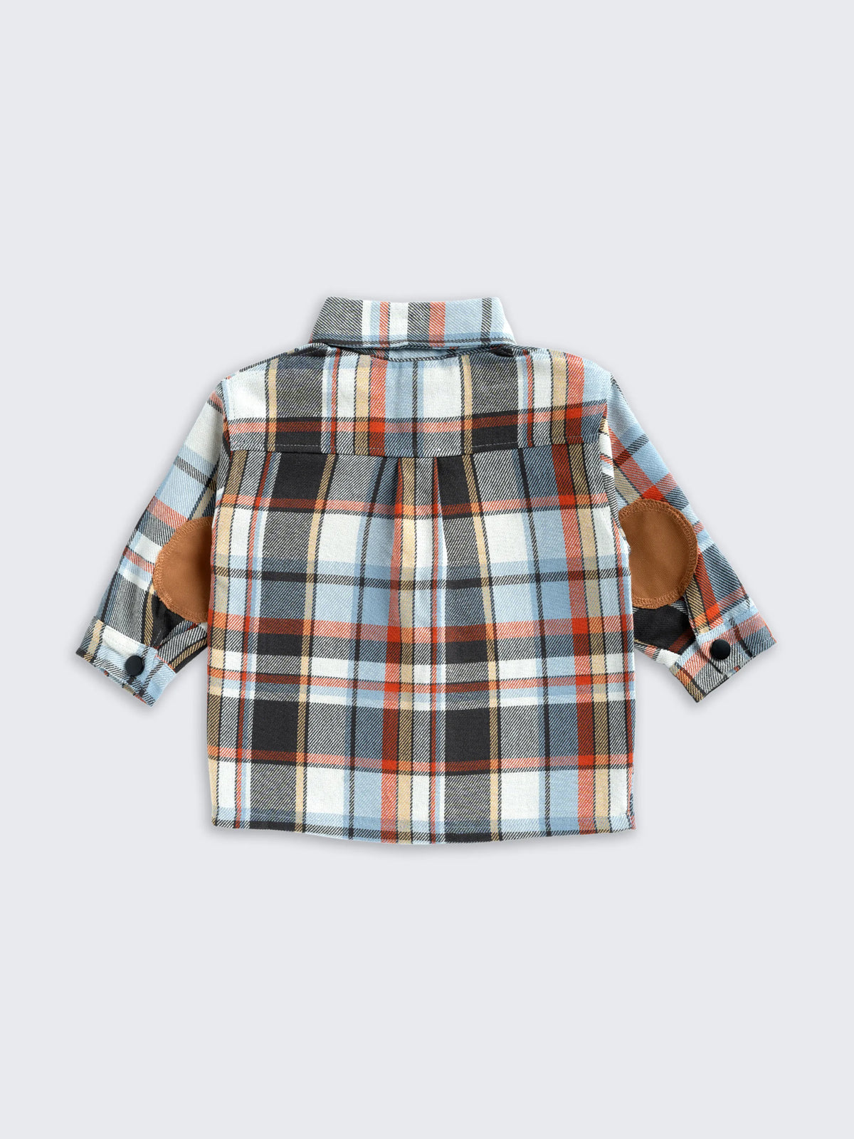 Boys Brown & Blue Check Shirt