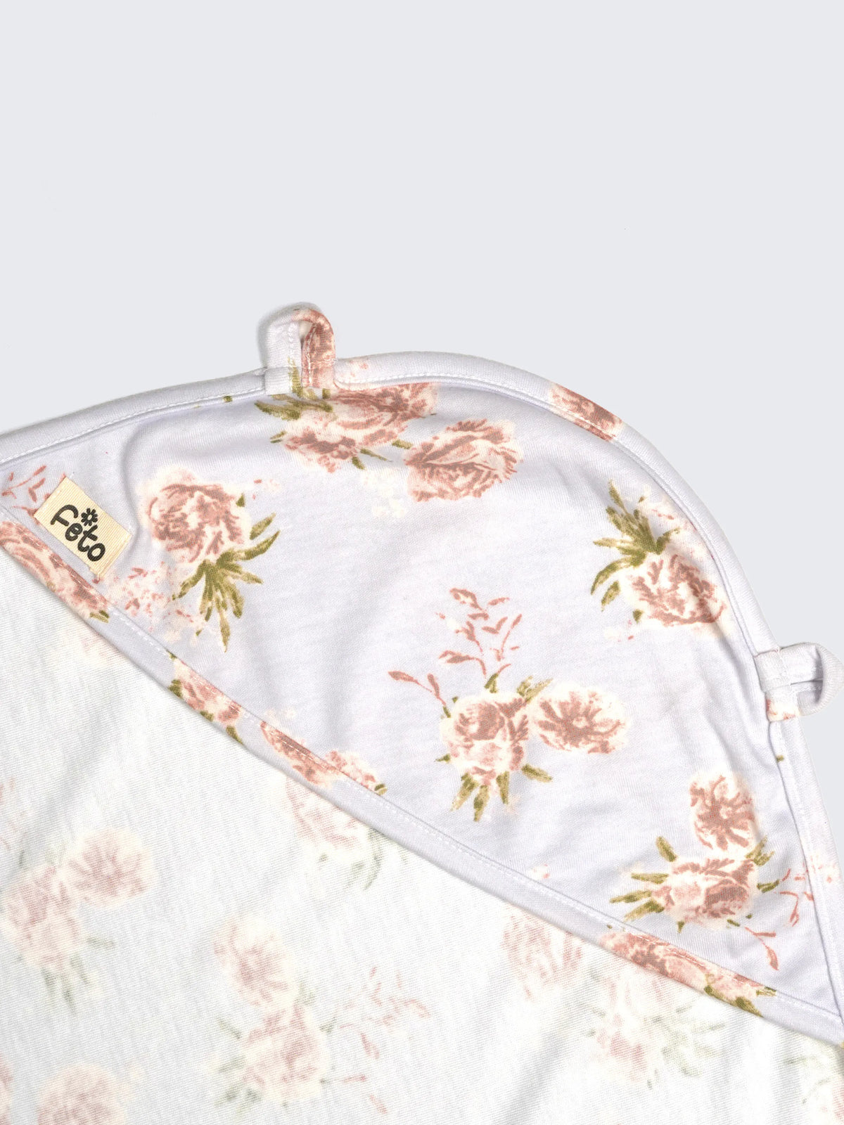 Floral Print Hooded Baby Towel