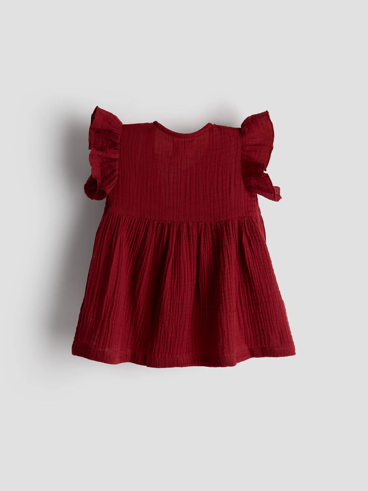 Organic Cotton Berry Bliss Ruffle Top for Baby Girls