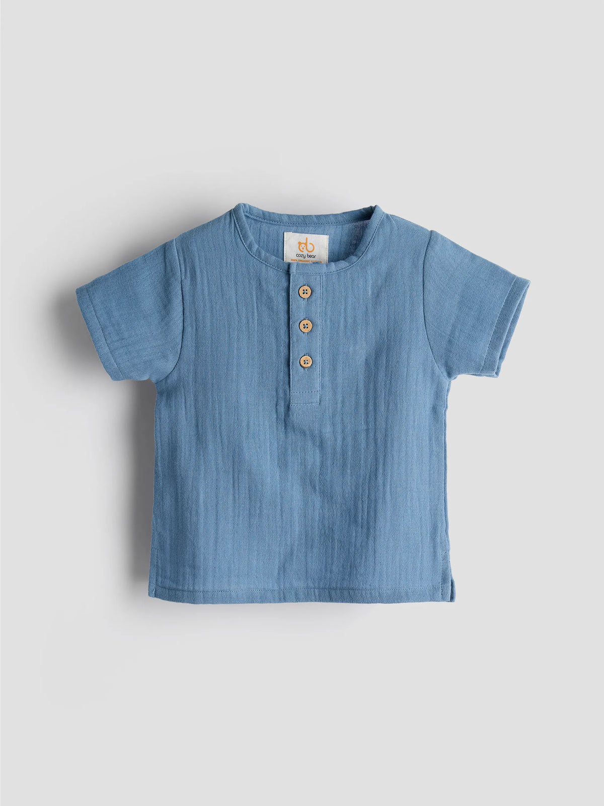 Unisex Organic Cotton Muslin Summer Set – Sky Blue